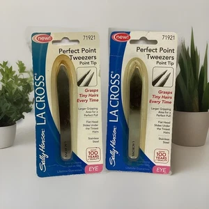 Sally Hansen LO OF 2 La Cross Perfect Point Tweezers AS PICTURED - Picture 1 of 3