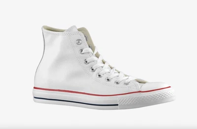 Zapatos de cuero Converse Chuck Taylor All Star Hi blancos 132169C para hombre talla 13 Foto 1 de 4