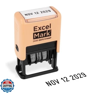 ExcelMark 2445 Date Stamp – Perfect for Shipping, Receiving, Expiration and D - Picture 1 of 5