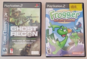 TWO PS2 Games Sony PlayStation 2 ~ Frogger (Ancient Shadow) & Ghost Recon - Picture 1 of 9