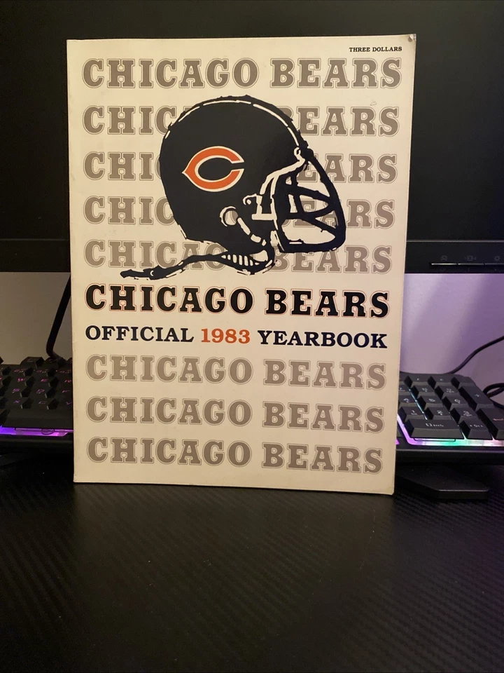 Chicago Bears 1983 Anuario Oficial NFL McMahon Payton Singletary 2do Año Foto 1 de 3