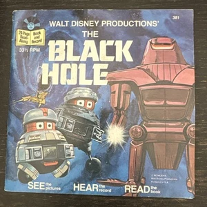 DISNEY DAS SCHWARZE LOCH BUCH UND 33 1/3 RPM PLATTE MITLESEN 1979 - Bild 1 von 5