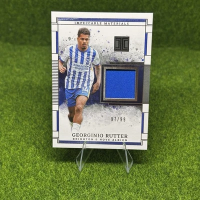 Georginio Rutter 2024-25 Panini Impeccable EPL Materials /99 #MA-GR - Image 1 of 2