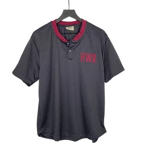 HWD Halfway Dead Mesh 23 Jersey Charcoal Gray Maroon Mens Womens Size Large - Picture 1 of 8