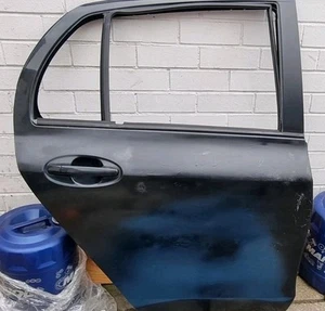2008 TOYOTA YARIS MK2 - 5DR OSR REAR DRIVER SIDE BARE DOOR BLACK - Picture 1 of 3
