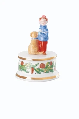 Hutschenreuther Spieluhr klein 2025 - Motiv: Weihnachtsspiele - Spieldose - NEU