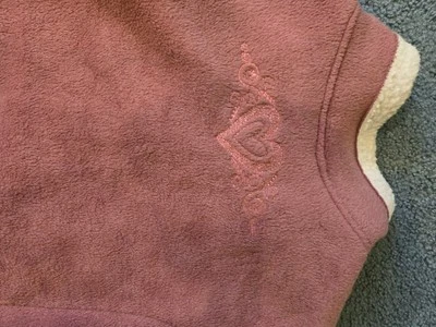 Chaqueta Sherpa Polar Parques Disney Para Mujer Rosa Mickey Minnie Bordado Corazón Foto 1 de 4