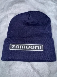 Zamboni Beanie Hat One size Blue Outdoors Winter Hat - Picture 1 of 5