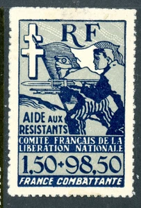 French Colonies 1943 Aid for the Resistance Sc #B1 Mint G577 - Picture 1 of 6
