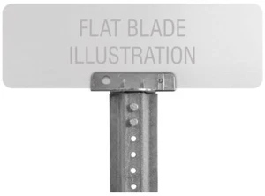 Street Name Sign Bracket - Flat Sign - 5.5" long slot - U Channel Post to Blade  - Picture 1 of 6