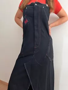 Sublime robe LONGUE Salopette jean & top orange Marithé et François Girbaud - Foto 1 di 6