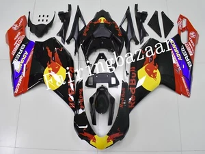 Fit for 2007-11 Ducati 848/1098/1198 Black Red Yellow ABS Injection Fairing Kit - Foto 1 di 6