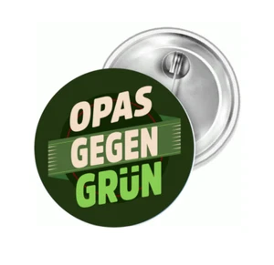 Opas gegen Grün Diktatur Protest Button Anstecker Aufkleber Aufnäher Auto Magnet - Picture 1 of 6