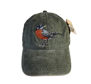 American Robin Cap Logo Eco Outdoor Reptile Park Baseball Trucker Dad Mütze oliv - Bild 1 von 8