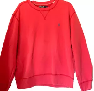 Polo by Ralph Lauren Hombre Sudadera Roja Manga Larga Talla XL - Imagen 1 de 8