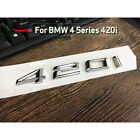 Chrome For 4 Series 420 I Number Trunk Letters Emblem Badge Stickers