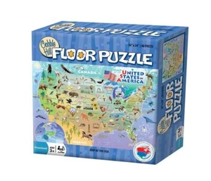 Cobble Hill 48 Piece Floor Puzzle - Map of the USA - Picture 1 of 2