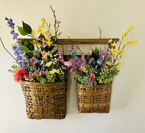 Summerfall Wreath for Front Door Front Porch Decor Flower Floral Mixed Basket - Picture 1 of 2
