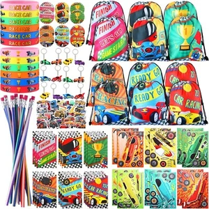 140 Pcs Racing Car Birthday Party Favors Kids Race Car Themed Birthday Party ... - Picture 1 of 7