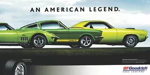 Reproducción BF Goodrich AN AMERICAN LEGEND 3 Muscle Car 30"X60" Banner - Imagen 1 de 1
