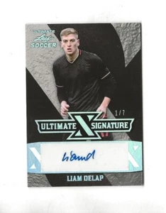 2023 Leaf Ultimate Soccer LIAM DELAP Blue Autographed #1/7 MANCHESTER #1/7 - Picture 1 of 2