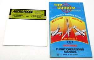 TOP GUNNER COLLECTION (Atari 400/600/800/1200/XL/XE, 1986) (Disk & Manual) - Picture 1 of 10