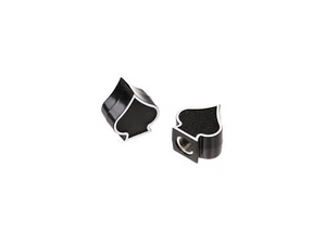 Set: 2x Ventilkappe Pik, Schwarz - Bild 1 von 1
