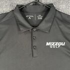 Missouri Tigers Mizzou Golf Antigua Mens Size 2XL XXL Black Short Sleeve Polo