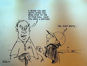 Bill Landis Original Cartoon Art The Villages Daily Sun 2007 Golf - Bild 1 von 1