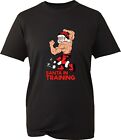 Santa In Training Merry Christmas Funny T Shirt Santa Body Builder Xmas Gift Top