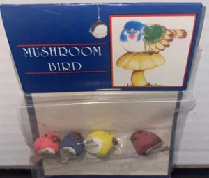 RAZ Imports MUSHROOM BIRDS Z9947-A 4 In Package - Picture 1 of 4