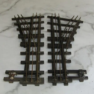 Bassett Lowke O Gauge 3 Rail All Brass Track Point L & R Pair 46cm - lot2 - Picture 1 of 5