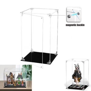 Acrylic Display Case Assemble Opening Door Display Box Dustproof Showcase Model - Picture 1 of 12