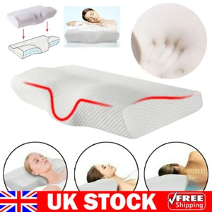 Ergonomic Cervical Pillow for Neck/Shoulder Pain; Side ,Back & Stomach Sleepers - Picture 1 of 12
