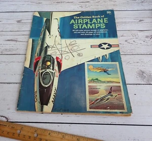 1966 Goldenes Buch Flugzeug Briefmarken komplett 60 vollfarbig B-58 B-52 Komet P-51 - Bild 1 von 12