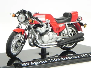 MV Agusta 750S America 1973 Classic Superbike moto bike Modell 658115 Atlas 1:24 - Picture 1 of 4