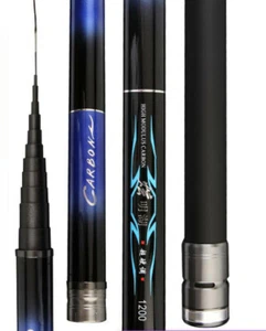 Telescopic Fishing Rod 8m 9m 10m 11m 12m 13m Hard Carbon Fiber Hand Fishing Pole - Picture 1 of 18