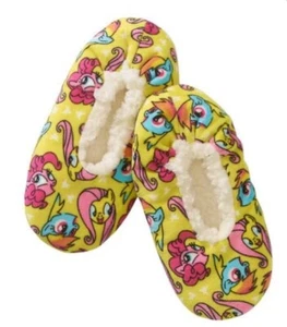 My Little Pony Fuzzy Babba Slippers- Size M ( Fits Shoe Size 13-4 ) - Picture 1 of 2