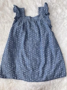 Crewcuts Girls Sz. 4 Feminine, Pretty Chambray Style Dress, Adorable  - Picture 1 of 6