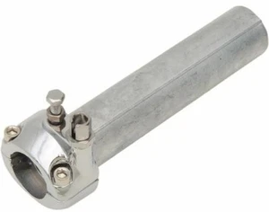 Emgo Single Throttle Cable - 1in Chrome Motorcycle Street Bike 44-29472 - Picture 1 of 3