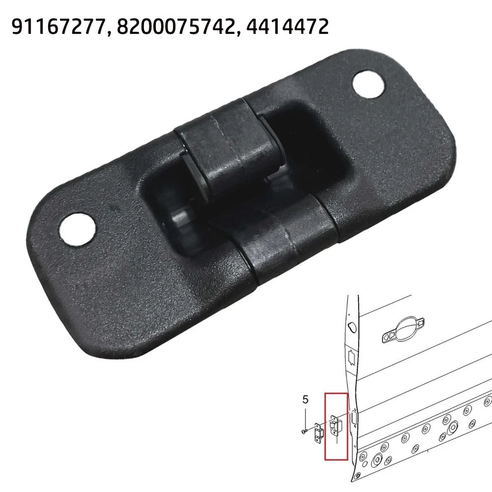 Sliding Door Locator 91167277 Black Female For Renault For Trafic Plastic - Image 1 of 4