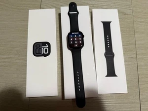 Apple Watch Series 10 (GPS) 46mm w Sport Band M/L Jet Black MWWQ3LW/A 2024 Model - Photo 1 sur 4