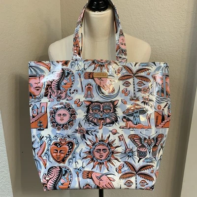 Consuela Vico 印花 Grab N Go 托特包大号太阳月亮老虎蘑菇占星术 — 第 1/4 张图片