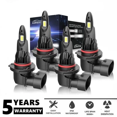 4x Led Lamp High Low Bulbs For Kia Sportage LX Sport Utility 4-Door 2017-2022 - Image 1 of 4