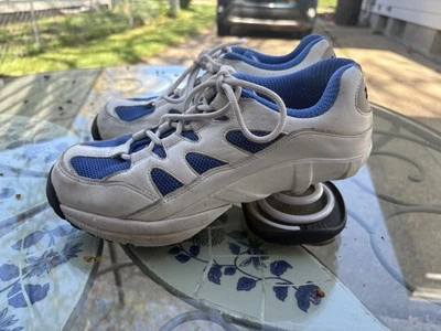 Z-Coil Women's Size 8 Shoes White Blue Comfort Orthopedic Pain Relief Sneaker - Image 1 of 4