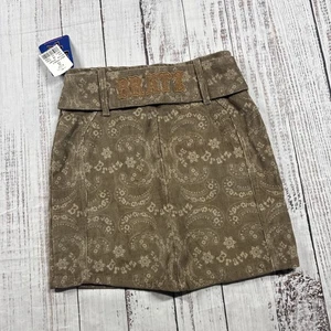 NWT VINTAGE Y2K BRATZ GIRLS SKIRT SIZE M 7/8 CORDUROY SPELL OUT CORDS - Picture 1 of 17