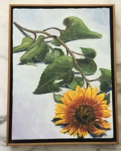 Micheal Branca Oil On Canvas Titled Sunflower Exhausted - Picture 1 of 4