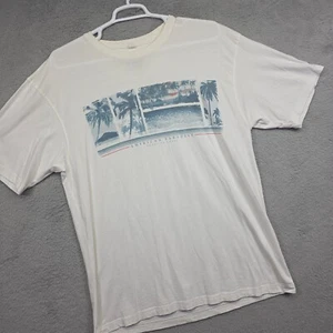 No Bad Days T Shirt Men XXL White American Paradise Beach Coast to Coast Graphic - Picture 1 of 10