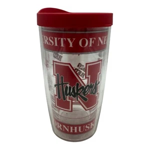 University Of Nebraska Corn Huskers Tervis Cup Tumbler Double Walled 16 oz NCAA - Picture 1 of 6