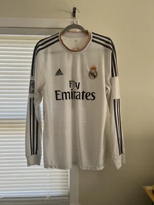 Real Madrid 13-14 Home Jersey Gareth Bale Size L Long Sleeve - Picture 1 of 12